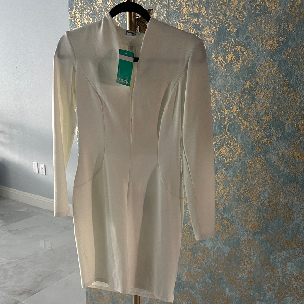 White Long Sleeve Dress